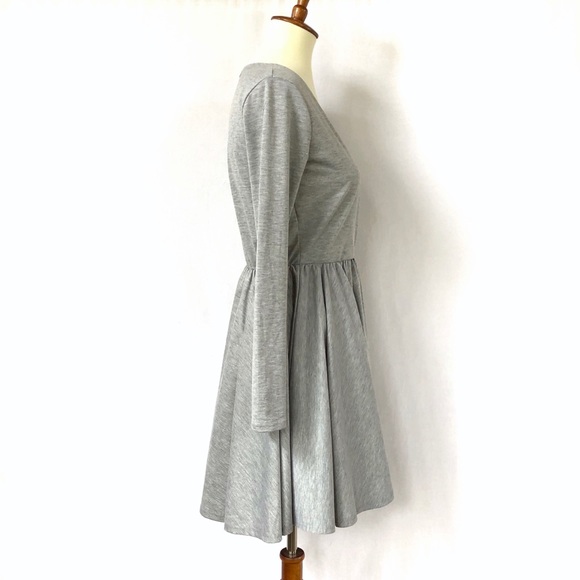 Gray Fit and Flare Dress - Picture 3 of 7